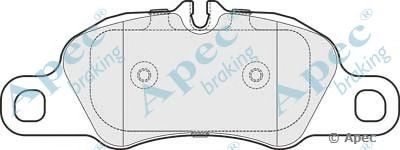 APEC BRAKING pad1677 -  Комплект тормозных колодок, дисковый тормоз